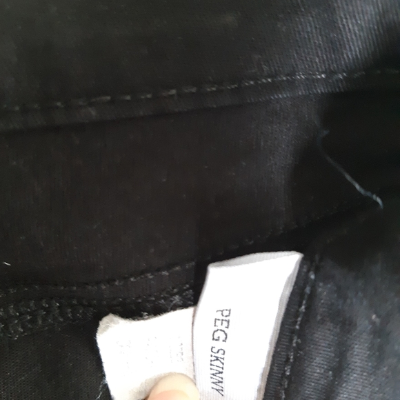 🔥SOLD🔥PAIGE peg skinny black faux leather jeans - Picture 2 of 4